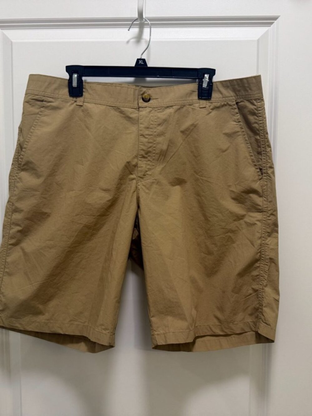 Columbia Tan Chino Flat Front Shorts Men's‎ Sz 36